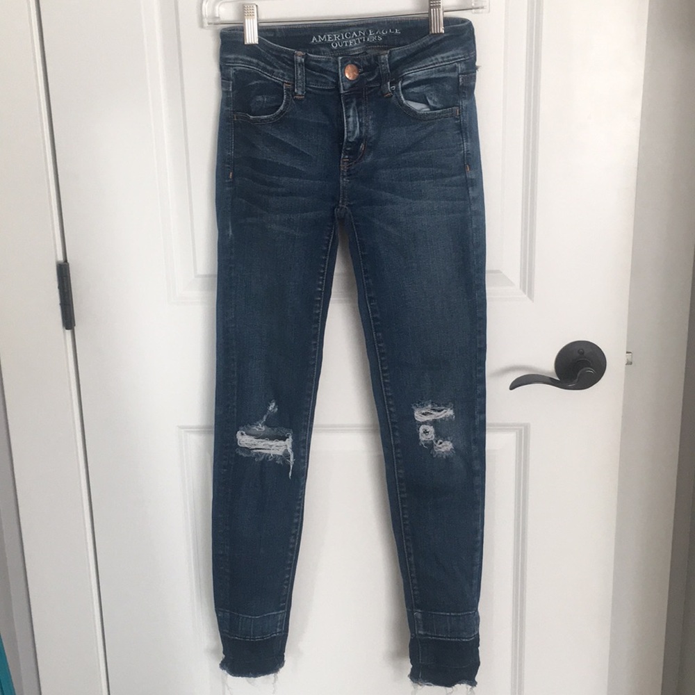 American Eagle Skinny Ripped Jeans